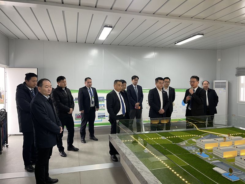 县长孙红鑫会见江苏中森节能技术项目考察团